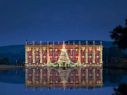 Chatsworth House at Christmas